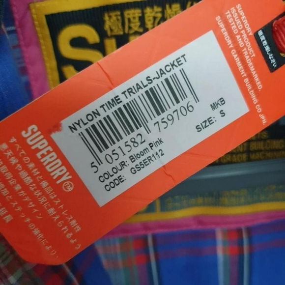 Superdry pink belted jacket size small uk 10 Bnwt - Picture 3 of 4